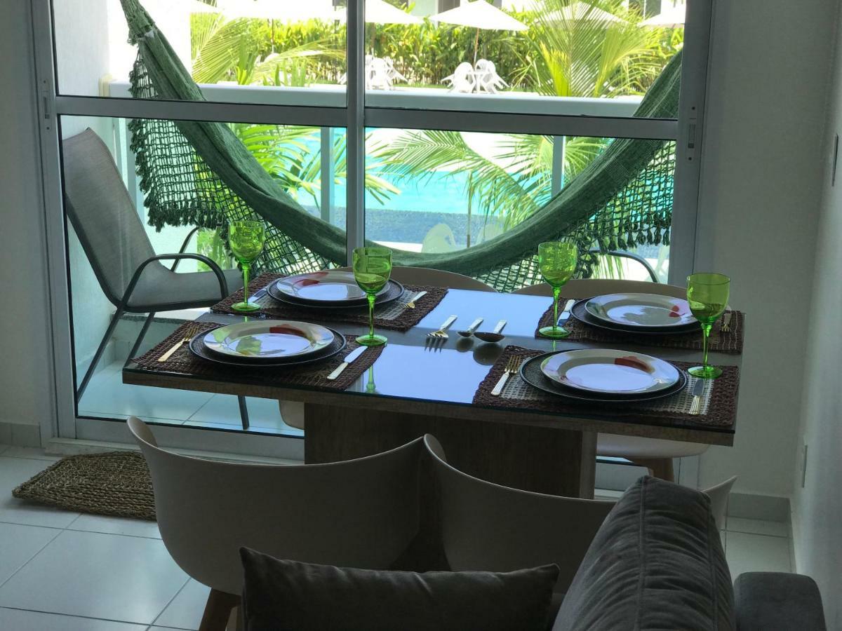 Flat Excelente Em Porto De Galinhas Palm Village Acqua Frente Para As Piscinas エクステリア 写真